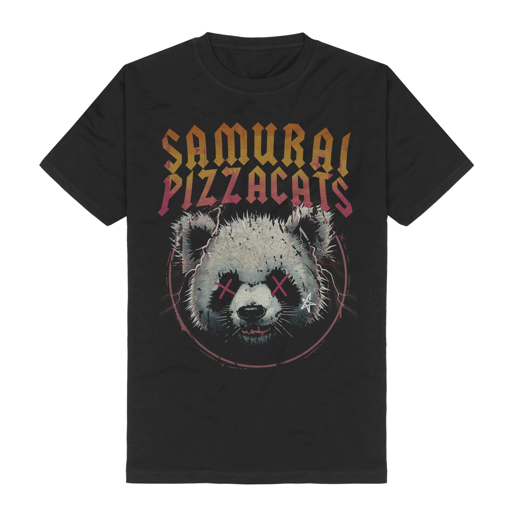 Samurai Pizza Cats Pandastruck Vintage T-Shirt 400189